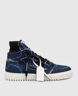 Off-White: Синие кроссовки 
