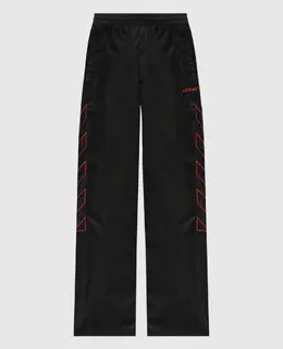 Off-White: Чорні брюки 