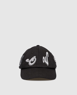 Off-White: Чорні кепки 