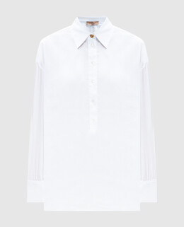Twinset: Белая рубашка  Oval T