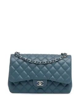 CHANEL Pre-Owned: Голубая сумка 