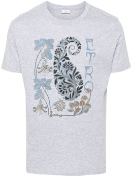 ETRO: Футболка  Foliage с принтом