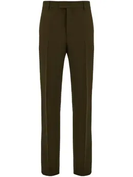 Ferragamo: Зелёные брюки 