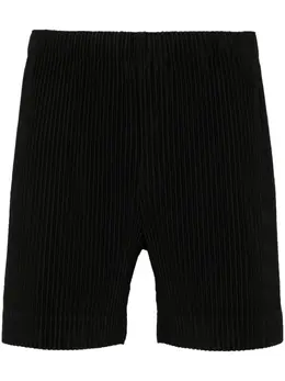 Homme Plissé Issey Miyake: Чёрные шорты 
