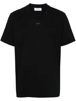 Off-White: Футболка с принтом 
