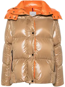 Moncler: Бежевая куртка  Parana