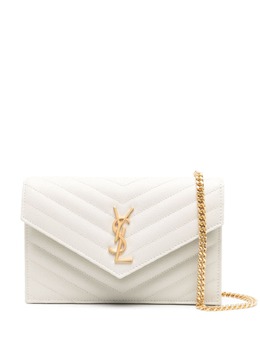 Saint Laurent: Белый клатч 