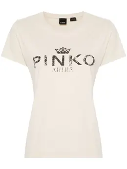 PINKO: Светлая футболка 