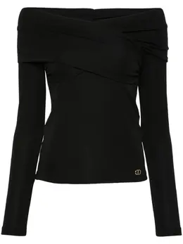 TWINSET: Блуза с открытыми плечами 