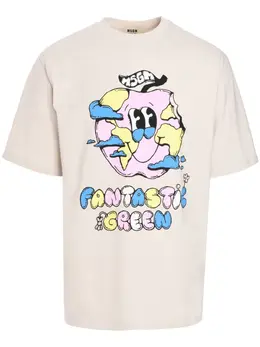 MSGM: Футболка с принтом 
