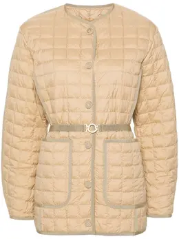 Moncler: Бежевая куртка 