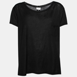 Saint Laurent Paris: Чёрный топ 