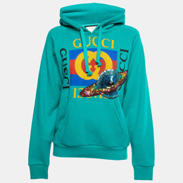 Gucci: Голубой свитшот 