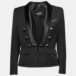 Balmain: Чёрный жакет 
