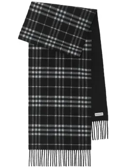 Burberry: Чёрный шарф 