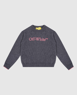 Off-White: Сірі светри 