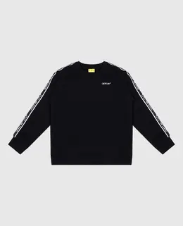 Off-White: Чёрный свитшот 