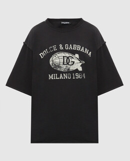 Dolce&Gabbana: Чорні футболки 