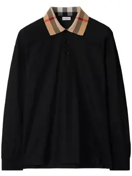 Burberry: Хлопковое поло 