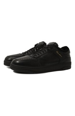 Santoni: Чёрные кеды 