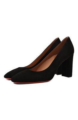 Santoni: Чёрные туфли 
