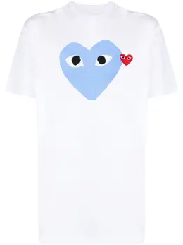 Comme Des Garçons Play: Белая футболка  Heart