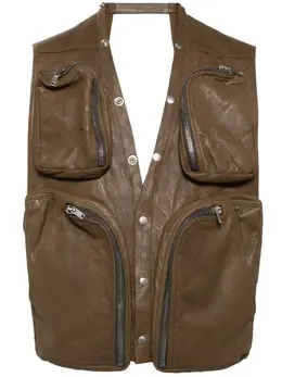 Rick Owens: Кожаный жилет 
