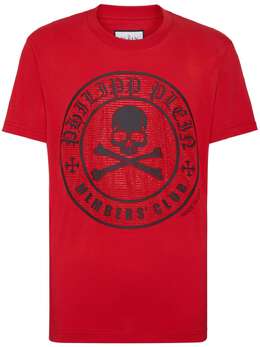 Philipp Plein: Красная футболка  Skull