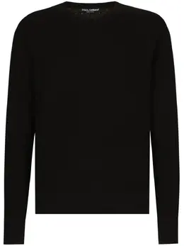 Dolce & Gabbana: Чёрный свитер 