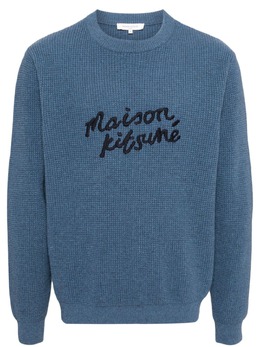 Maison Kitsuné: Голубой свитер 