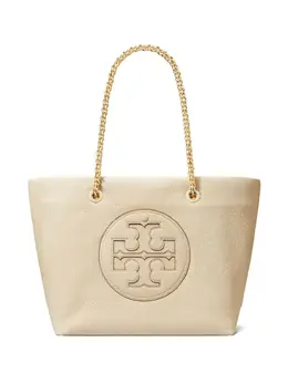 Tory Burch: Бежевая сумка-шоппер  Ella