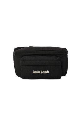 Palm Angels: Чёрная поясная сумка 