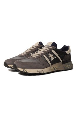 Premiata: Серые кроссовки  Lander
