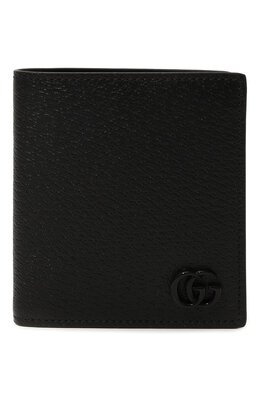 Gucci: Чёрный кошелёк  GG Marmont