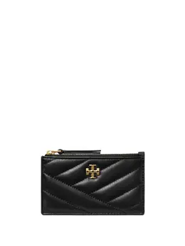 Tory Burch: Чёрный картхолдер  Kira Chevron