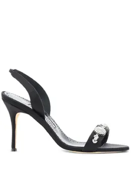 Manolo Blahnik: Чёрные сандалии 