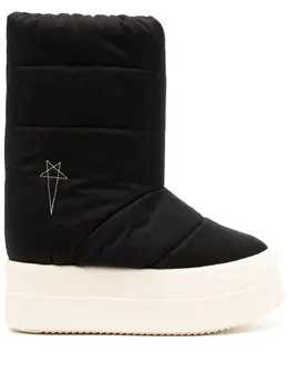 Rick Owens DRKSHDW: Чёрные ботинки 