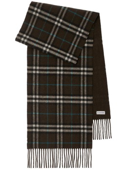 Burberry: Коричневый шарф 