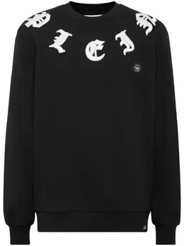 Philipp Plein: Чёрный свитшот  Gothic