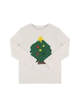 STELLA MCCARTNEY KIDS: Хлопковая футболка 