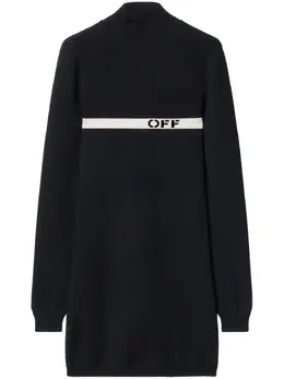 Off-White: Трикотажное платье 