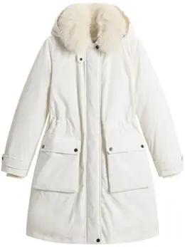 Woolrich: Белый пуховик  Arctic