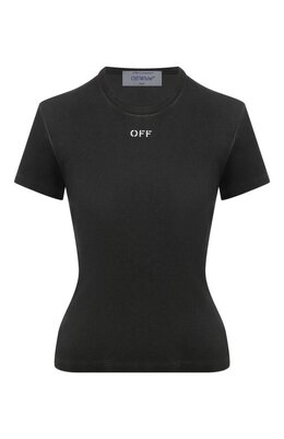 Off-White: Хлопковая футболка 