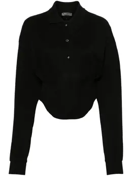 Mugler: Чёрное поло 