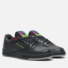 Reebok: Чёрные кроссовки  Club C 85