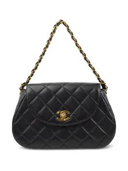 CHANEL Pre-Owned: Чёрная сумка 