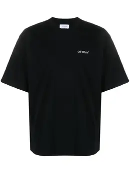 Off-White: Футболка с принтом 
