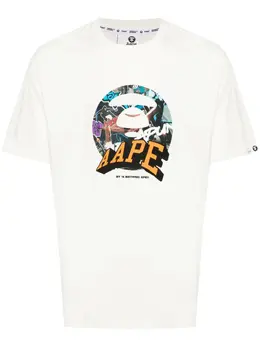 AAPE BY *A BATHING APE®: Хлопковая футболка 