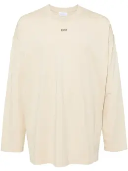 Off-White: Хлопковая футболка 