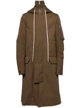 Rick Owens: Зелёное пальто 